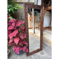 ราคา กระจกไม้สัก วินเทจ แกะสลัก กว้าง 40 cm Xสูง 96 cm หนา 2cm กระจกส่อง แกะสลัก กรอบไม้สัก แขวนติดผนัง (25486968744)