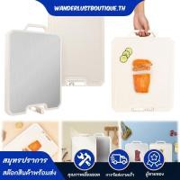 ราคา เขียงสองด้าน เขียงสแตนเลสพร้อมที่ลับมีดเขียงพลาสติกสําหรับเนื้อผักผลไม้ (41819717655)