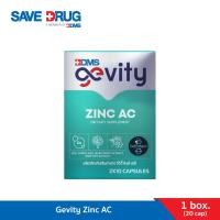 ราคา Gevity Zinc AC 2x10's ผลิตภัณฑ์เสริมอาหาร จีวิตี้ซิงค์ เอซี 1 กล่อง บรรจุ 20 แคปซูล (24811814553)