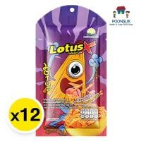 ราคา ดอกบัว LotusX โลตัสเอ็กซ์ ขนมขาไก่ ขนมขาไก่รสทรงเครื่องผสมปลาหมึกหยองครบรส 18 ก. x 12 (27781383898)