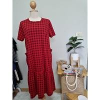 ราคา ชุดคลุมท้อง เดรสยาวคลุมท้อง ให้นมบุตร มือสอง Size L (15292578480)