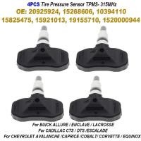 ราคา 4ชิ้น 20925924 15268606 10394110 15825475 15921013 19155710 เซ็นเซอร์ความดันยาง TPMS 315MHz สําหรับ BUICK ALLURE ENCLAVE LACROSSE (57850420291)