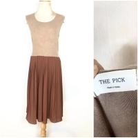 ราคา เดรสเกาหลีผ้ายืด กระโปรงกลีบ (43717174001)