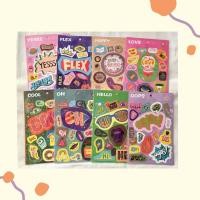 ราคา [พร้อมส่ง] สติ๊กเกอร์ติดไอแพด สติ๊กเกอร์การ์ตูน สติ๊กเกอร์ตกแต่ง มี 2 แผ่น/ชุด (9263801996)