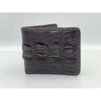 ราคา กระเป๋าสตางค์ สีน้ำตาล หนังจระเข้แท้ ถักขอบหนังวัว ส่วนหาง หนังแท้ Crocodile skin wallet สวย ดูดี ใช้ทน สำหรับคุณผู้ชาย (7678908402)