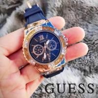 ราคา นาฬิกา guess สายยาง หน้าปัดล้อมเพชร (1284121359)