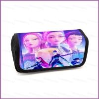 ราคา K-Pop Demon Hunters กล่องดินสอนักเรียนขนาดใหญ่ความจุการ์ตูนเครื่องเขียนกระเป๋า RUMI ZOEY ปากกากระเป๋า (49250852539)