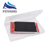 ราคา 300PCS 2.4 "2.4 นิ้ว 240x320 SPI TFT LCD Serial Port โมดูล 5 V/3.3 V PCB อะแดปเตอร์ Micro SD การ์ด ST7789v จอแสดงผล LCD สีขาว LED (26679145102)
