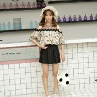 ราคา Mary off-shoulder top เสื้อปาดไหล่ตัดต่อผ้ามุ้ง (562269601)