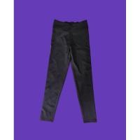 ราคา Uniqlo Kids AIRism เลกกิ้งดำแถบขาว (24176997446)