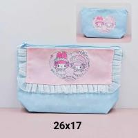 ราคา กระเป๋าสตางค์เครื่องสําอาง SANRIO MELODY ดั้งเดิม| MELODY PENCIL WALLET| PINK BLUE LACE PENCIL WALLET (44172690573)