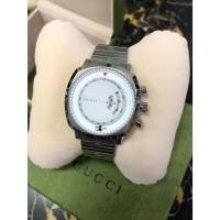ราคา [สินค้ามือหนึ่ง] Gucci นาฬิกาข้อมือ รุ่น Grip Chronograph Mickey Mouse White Dial Silver Steel Strap (28878531440)