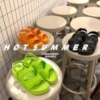 ราคา 1699 Hot Summer ⛅ ต้องจัดแล้วล่ะ รองเท้ายางแบบรัดส้น เล่นน้ำเที่ยวทะเล รองเท้าแตะผู้หญิง (3833267501)