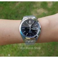 ราคา SEIKO 5 Automatic Men's Watch รุ่น SNKL23K1 - สายแสตนเลสสีเงิน หน้าปัดสีดำ มั่นใจ ของแท้ 100%- รับป (28567742487)
