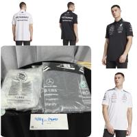 ราคา (มือ1 พร้อมส่งด่วน ถูกที่สุด!! ของแท้) ดำ ขาว เสื้อโปโลMercedes AMG Petronas adidas F1 2025 Team Polo Black White (25995875667)