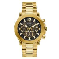 ราคา Mens Wristwatch GUESS EDGE GW0539G2 46mm Multifunction Stainless Steel Golden Black (29027070653)
