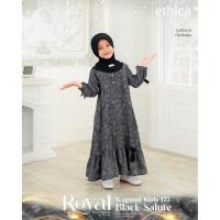 ราคา ETHICA เสื้อผ้าครอบครัวซาrimbit สําหรับเด็กมุสลิม ROYAL 39 Black Salute (40569321034)