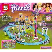 ราคา firstbuy_ตัวต่อ เลโก้จีน Friends SY820 ชุด Amusement Park Roller Coaster จำนวน 1178 ชิ้น ต่อมันส์ สนุก (2146876094)