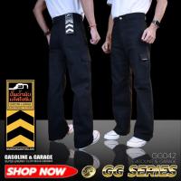 ราคา GG042 กางเกงยีนส์ผู้ชาย CARGO ดำคาร์โก้ (Gasoline & Garage) ปั๊มน้ำมันแก๊สโซลีน (GG) (29779298892)