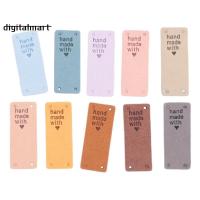 ราคา 50 ชิ้น Handmade PU หนังแท็ก Handmade Love PU ป้ายหนัง Faux เย็บบนป้าย Embellishment ถักอุปกรณ์เสริม (42602302253)
