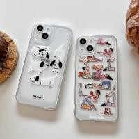 ราคา เคส Huawei P30 P40 pro Lite Huawei Mate 20 30 40 pro Nova 7se 7 se 7i 4E 5T 8 y9s y9 prime 2019 โทรศัพท์ TPU ปลอกซิลิโคนอ่อนนุ่มน่ารักโยคะสุนัขสีขาวซิลิโคน (25012067780)