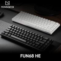 ราคา Akko X MonsGeek FUN68 HE คีย์บอร์ดแม่เหล็ก 65% Rapid Trigger 0.0005 มม.8K ARGB Mechanical Gaming คีย์บอร์ดแบบกําหนดเองสําหรับ Pc Gamer Esport (43915492246)