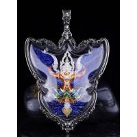 ราคา #พญาครุฑวายุเศรษฐ์ ปี 2565 #รายการที่ 3 เนื้อบรอนซ์ชุบเงินลงยาน้ำเงิน องค์ชุบเงินลงยาส้ม เลี่ยมกรอบเนื้อไวท์บรอนซ์ (25283087727)