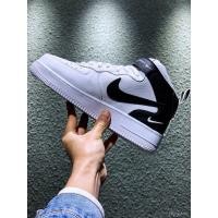 ราคา N_ike Air Force 1 mid 07 LV8 ของแท้ 100% {1st Black & White}{blue 2}{red 3} รองเท้า sports (25508100972)