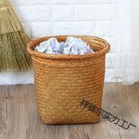 ราคา ฟาง Wastepaper ตะกร้า Pastoral ทอกระถางดอกไม้ Geng ถังขยะตะกร้าเก็บถังขยะในครัวเรือนขนาดใหญ่ VECA (56750788191)