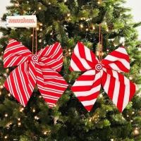 ราคา คุณ เนคไทโบว์คริสต์มาส, ริบบิ้นลายสก๊อตแถบลูกกวาด กุทัณฑ์คริสต์มาส, พวงหรีดสีขาวสีแดง โบว์พวงหรีดคริสต์มาส (43725338786)