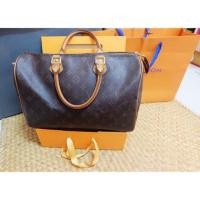 ราคา กระเป๋าLouis Vuitton speedy 35 มือสองหนังแท้ 100% (1868939555)