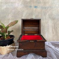 ราคา [ขนาดเล็ก] กล่องไม้สัก หีบไม้สัก หีบสมบัติ (11030405727)