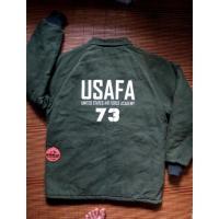 ราคา HIJAU US AFA air force Academy army Green military Jacket ผ้าใบหนา แข็งแรง (27581167681)