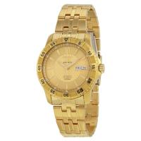 ราคา Seiko 5 Automatic Sports Bracelet Watch Gold Stainless Strap SNZJ36K1 (340079481)