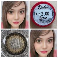 ราคา คอนแทคเลนส์ บิ๊กอาย รุ่น Dolce สีเทา/ตาล Gray/Brown ค่าสายตาปกติ (0.00) (21994356420)