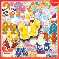 ราคา พร้อมส่ง 50แบบ สติกเกอร์ ถุงมือกันหนาว สีสันสดใส Colorful Cartoon Winter Glove Sticker (28276531674)