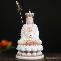 ราคา หินอ่อนสีขาว Ksitigarbha พระพุทธรูปพระโพธิสัตว์ Sapo Three Sage พระพุทธรูปทั้งห้องโถงแกะสลักหยก Jiuhua Mountain Ksitigar (26802788049)