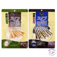 ราคา มากูโร่ ปลาเส้นสอดไส้งาดำ 40g fish snack with sesame (24693790359)