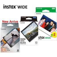 ราคา ฟิล์ม FujiFilm Instax Wide สีดำ/ขาว/เมทัลลิกขัดเงา สำหรับกล้อง Fuji Wide 200 210 300 400 EVO (43204592904)