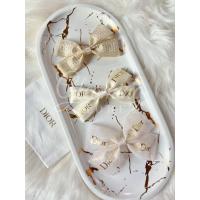 ราคา DIOR Ribbons Bow All-Inclusive Handmade Hair Accessories mini & medium size into Hair Clips. (23779685354)