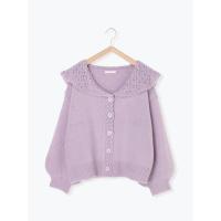 ราคา [ehka sopo] เสื้อคลุม คาร์ดิแกน แขนยาว สีม่วง (3292469612)