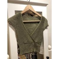 ราคา มือ 2 เสื้อถักไหมพรม อก 32-36” ยาว 16” (12526322114)