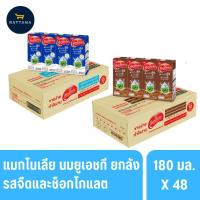 ราคา แมกโนเลีย นมโคยูเอชทีรสจืดและช็อกโกแลต ขนาด 180มล. 48กล่อง(ยกลัง) (40317224765)