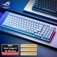 ราคา ROG Strix Scope II 96 RX คีย์บอร์ดเกมไร้สาย, การเชื่อมต่อแบบไตรโหมด, สตรีมมิ่งปุ่มลัด, การควบคุมมัลติฟังก์ชั่น, สวิตช์ออปติคอล ROG RX, โคลงคีย์บอร์ด ROG, PBT D (41859272619)