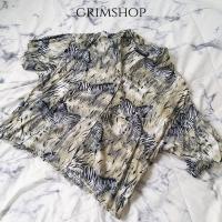 ราคา เสื้อครอปเชิ้ตวินเทจลายม้าลาย งานผ้านุ่ม สภาพเลิศ งานหายาก พร้อมส่ง มีเก็บเงินปลายทาง (19526982863)