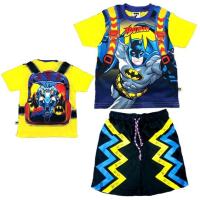 ราคา Dreaminc ชุดเสื้อกางเกงลายแบทแมน (Batman) ลิขสิทธิ์แท้ดีซี (DC) รุ่น HLBI3499 # Szie S-M-L -XL สีเหลือง (6504688541)