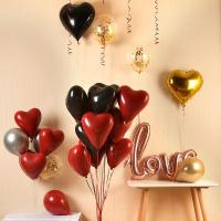 ราคา ลูกโป่งหัวใจ คอมโบ ลูกโป่งกลิตเตอร์สีแดงทับทิม 12" (42163513933)