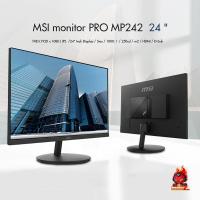 ราคา MSI PRO MP242 จอคอมพิวเตอร์ IPS 23.8 นิ้ว ลำโพงในตัว รองรับ HDMI VGA เหมาะสำหรับคอมพิวเตอร์และคอนโซล (4951051897)