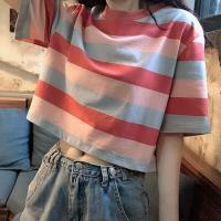 ราคา Fulllove พร้อมส่ง ราคาต่ำสุด ถูกสุดๆ เสื้อลายทางโทนเหลือง เสื้อยืดคอกลมลายทางเหลืองดำ พร้อมส่งจ้า 535/19265 (2513018946)