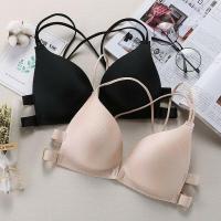 ราคา บราไร้ขอบไร้โครง ตะขอหน้า (สีเนื้อ) สายไขว้ เสื้อชั้นใน บราไร้ขอบ ไร้โครง ดันทรงเก็บข้าง บรา ตะขอหน้า ฟองรูปมือ (5555327265)